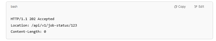 Server Responds with 202 Accepted