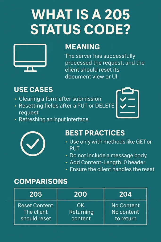 What Is a 205 Status Code