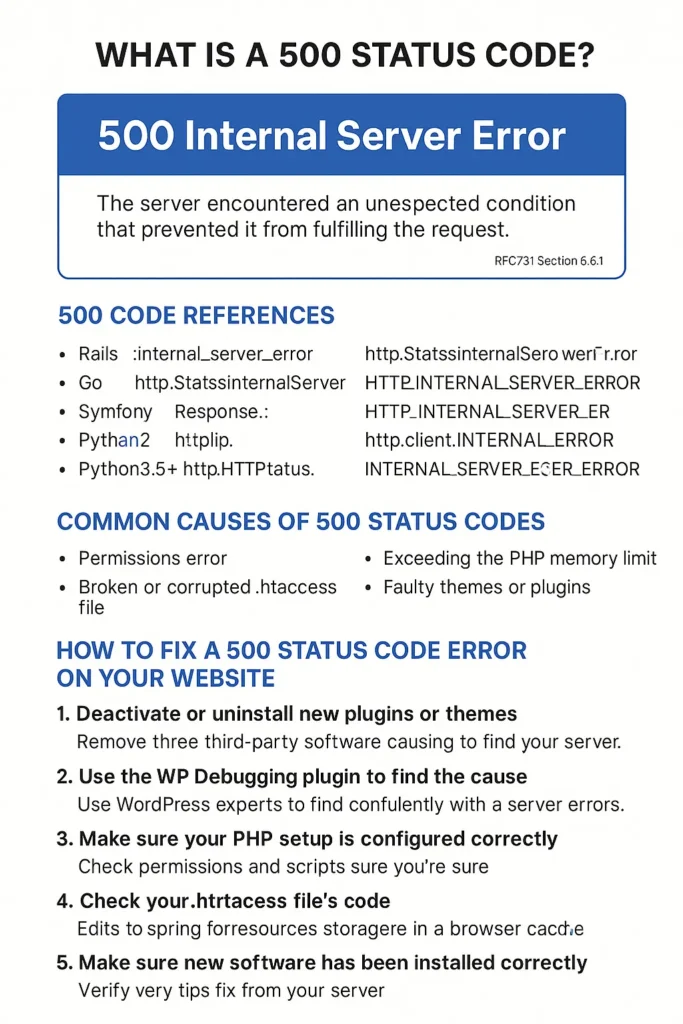 500 status code